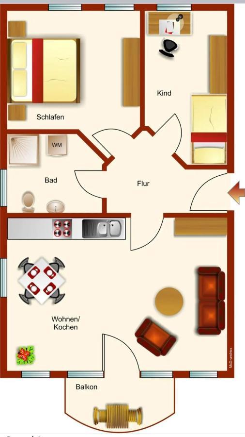 Ferienwohnung Rieke Norddeich  Eksteriør bilde